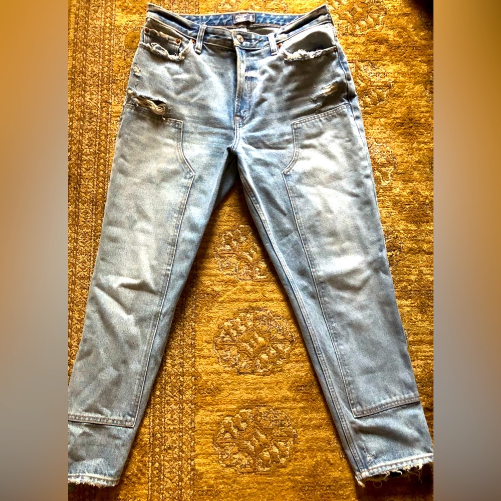 Abercrombie & Fitch Annie High Rise Girlfriend Jeans